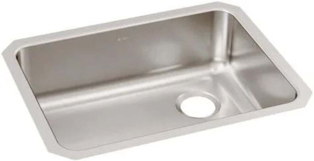 Elkay Lustertone Undermount Stainless Steel 26-in Single Bowl Kitchen Sink ELUH2